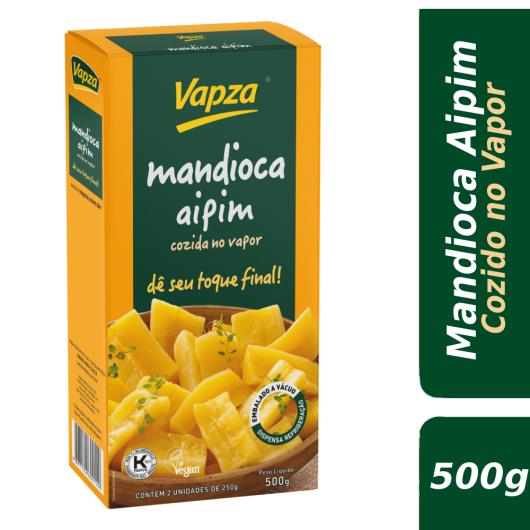 Mandioca Cozida no Vapor Vapza Caixa 500g - Imagem em destaque