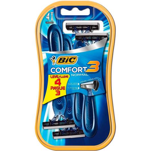 Aparelho de Barbear Bic Comfort 3 Normal Leve 4 Pague 3 - Imagem em destaque