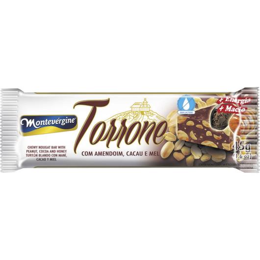 Torrone Montevérgine Amendoim, Cacau e Mel 45g - Imagem em destaque