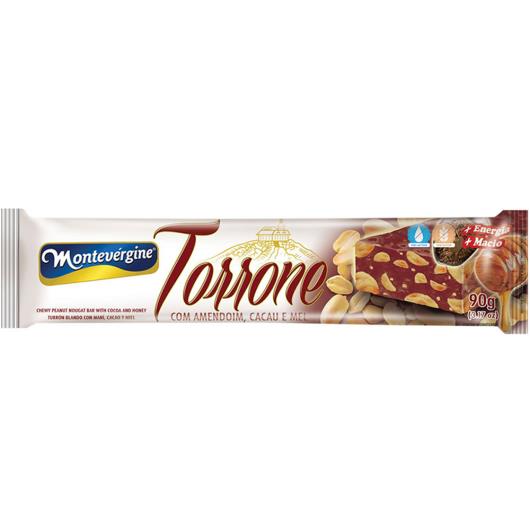 Torrone Montevérgine Amendoim, cacau e Mel 90g - Imagem em destaque