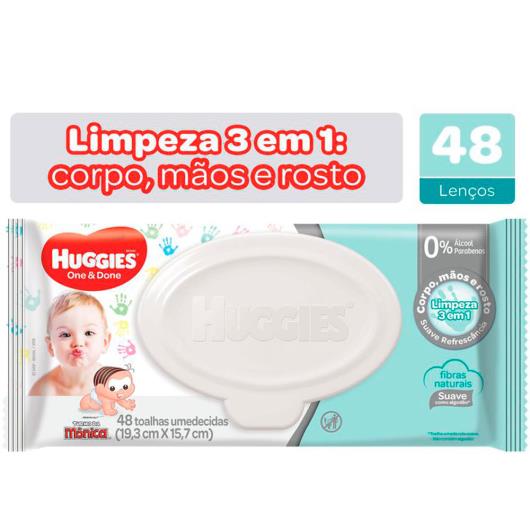 Lenços Umedecidos Huggies One & Done - 48 unidades - Imagem em destaque