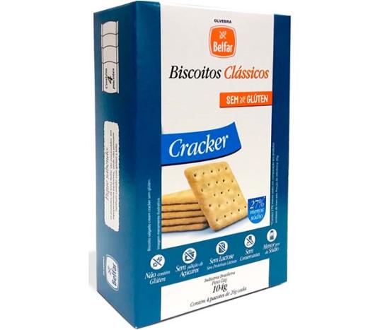Biscoitos Clássicos Belfar Cracker sem glúten 104g - Imagem em destaque