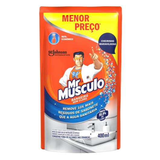 Limpador MR. MÚSCULO Banheiro Total Refil 400ml Oferta Especial - Imagem em destaque