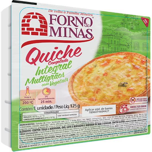 Quiche Forno Minas Integral Multigrãos 125g - Imagem em destaque