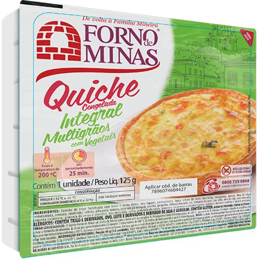 Quiche Forno Minas Integral Multigrãos 125g - Imagem em destaque