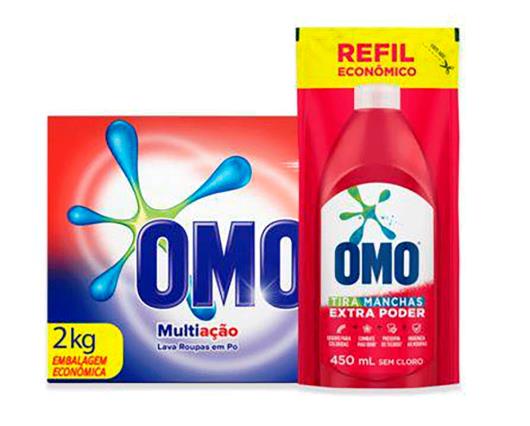 Omo Multi Active Kit Omo Multi Ação Pó+Refil Tira-Manchas - Sonda Supermercado Delivery