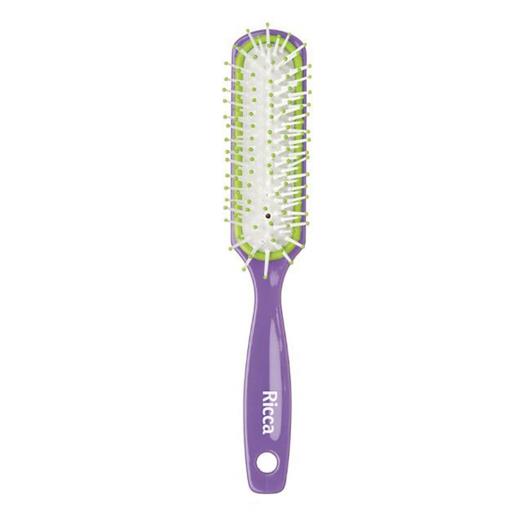 Escova para cabelos Ricca colors retangular almofadada - Imagem em destaque
