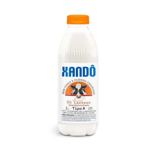 Leite Xandô  Zero Lactose Semidesnatado Puro Tipo A 1 Litro - Imagem em destaque