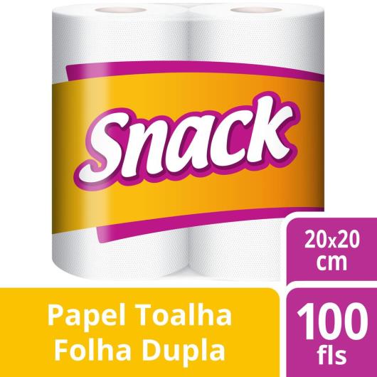 Papel Toalha Snack com 2 rolos 50 Folhas cada - Imagem em destaque