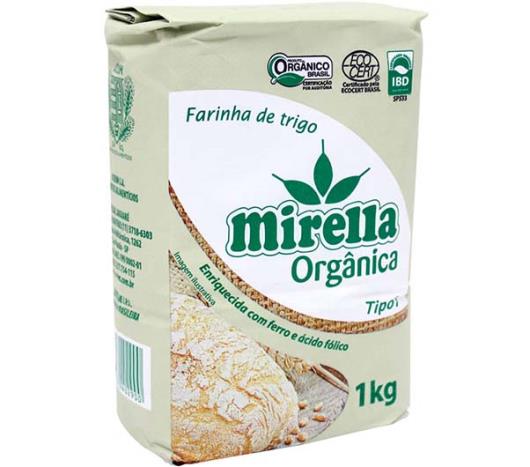 Farinha de Trigo Mirella Tipo 1 Orgânica 1kg - Imagem em destaque