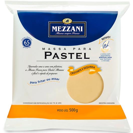 Massa para Pastel discão grande Mezzani 500g - Imagem em destaque