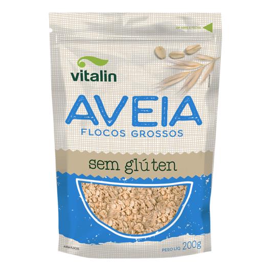 Aveia em Flocos Grossos Vitalin sem Glúten 200g - Imagem em destaque