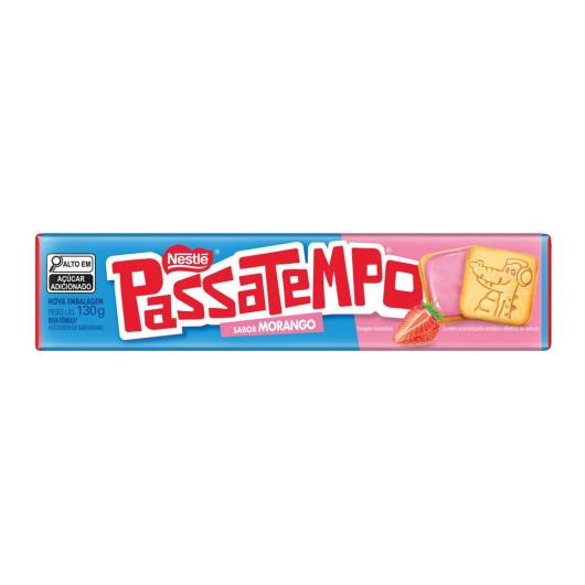 Biscoito Passatempo Recheado Morango 130g - Imagem em destaque