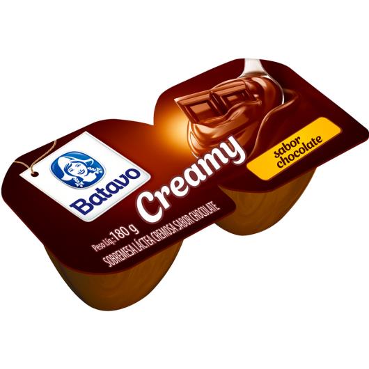 Sobremesa láctea Batavo creamy chocolate 180g - Imagem em destaque