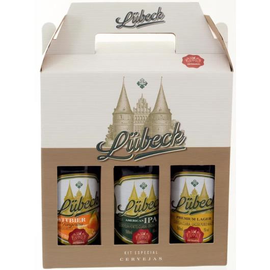 Kit Cerveja Lubeck Especial 3 unidades 1500ml - Imagem em destaque