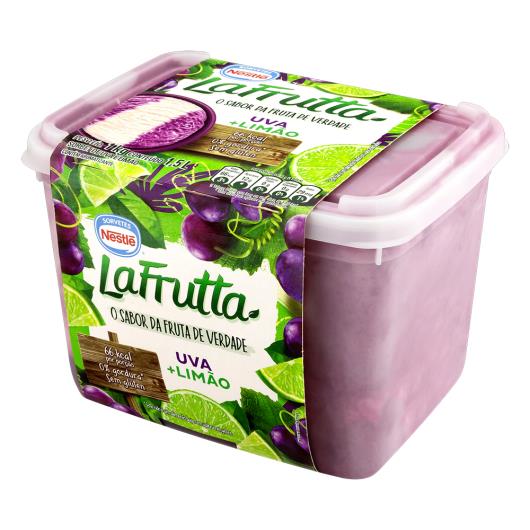 Sorvete Uva e Limão La Frutta Pote 1,5L - Imagem em destaque