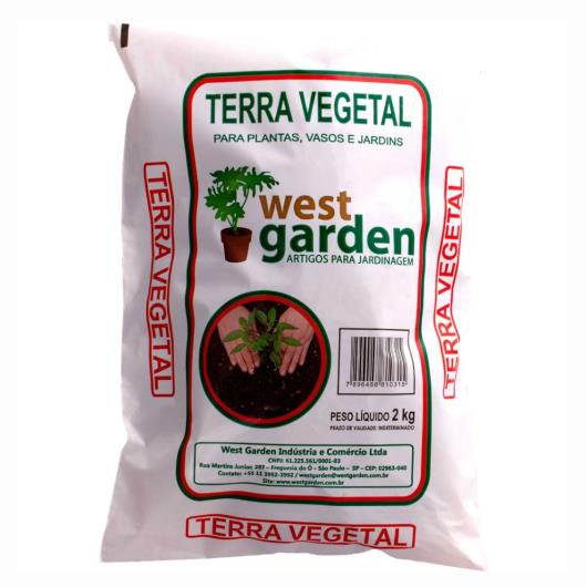 Terra Vegetal 2 KG Premium West Garden - Imagem em destaque