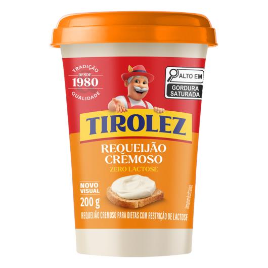 Requeijão light zero lactose Tirolez 200g - Imagem em destaque
