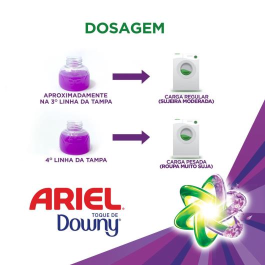 Sabão Líquido Concentrado Ariel com toque de Downy 2L - Imagem em destaque