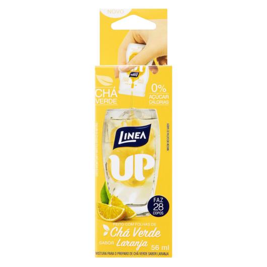 Mistura para Preparo de Chá Linea Up Verde sabor Laranja Zero 56ml - Imagem em destaque