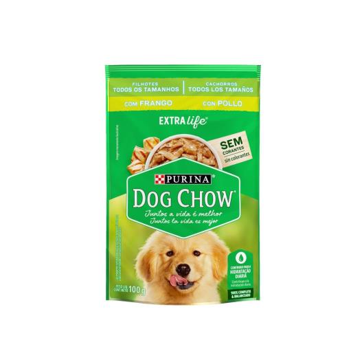 NESTLÉ® PURINA® DOG CHOW® ExtraLife® Ração Úmida para Cães Filhotes de Todos os Tamanhos Frango 100g - Imagem em destaque