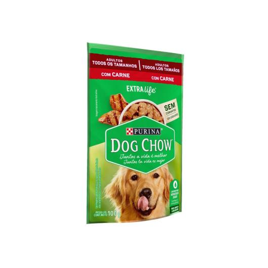 Ração Úmida DOG CHOW Cães Adultos Carne 100g - Imagem em destaque