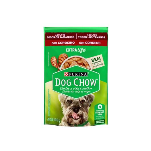 NESTLÉ® PURINA® DOG CHOW® ExtraLife® Ração Úmida para Cães Adultos de Todos os Tamanhos Cordeiro 100g - Imagem em destaque