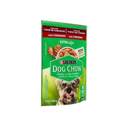 NESTLÉ® PURINA® DOG CHOW® ExtraLife® Ração Úmida para Cães Adultos de Todos os Tamanhos Cordeiro 100g - Imagem em destaque