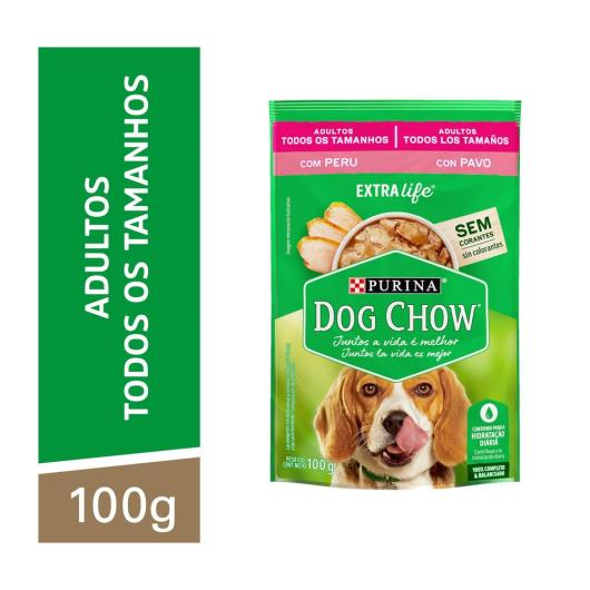 NESTLÉ® PURINA® DOG CHOW® ExtraLife® Ração Úmida para Cães Adultos de Todos os Tamanhos Peru 100g - Imagem em destaque