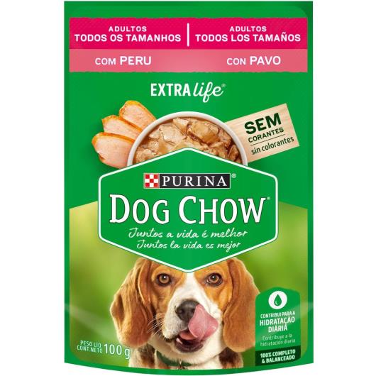 NESTLÉ® PURINA® DOG CHOW® ExtraLife® Ração Úmida para Cães Adultos de Todos os Tamanhos Peru 100g - Imagem em destaque