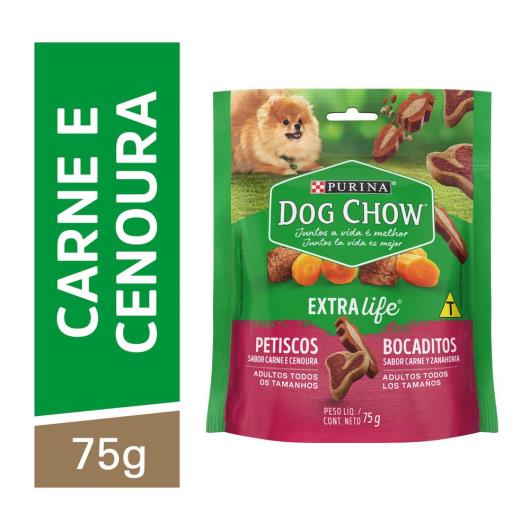 NESTLÉ® PURINA® DOG CHOW® Petiscos para Cães Adultos de Todos os Tamanhos Carne & Cenoura 75g - Imagem em destaque