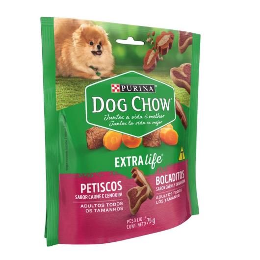 NESTLÉ® PURINA® DOG CHOW® Petiscos para Cães Adultos de Todos os Tamanhos Carne & Cenoura 75g - Imagem em destaque