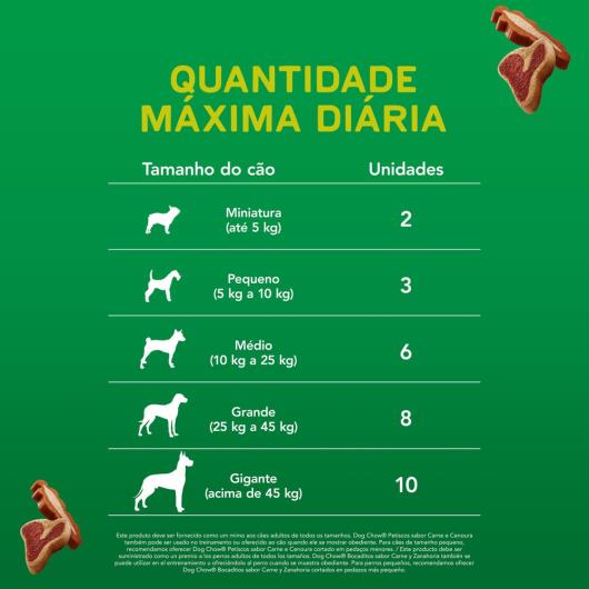 NESTLÉ® PURINA® DOG CHOW® Petiscos para Cães Adultos de Todos os Tamanhos Carne & Cenoura 75g - Imagem em destaque