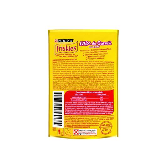 NESTLÉ® PURINA® FRISKIES® Ração Úmida para Gatos Adultos Mix de Carnes ao molho 85g - Imagem em destaque