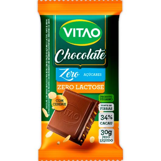 Chocolate Vitao Com Cereais Zero Lactose 30g - Imagem em destaque