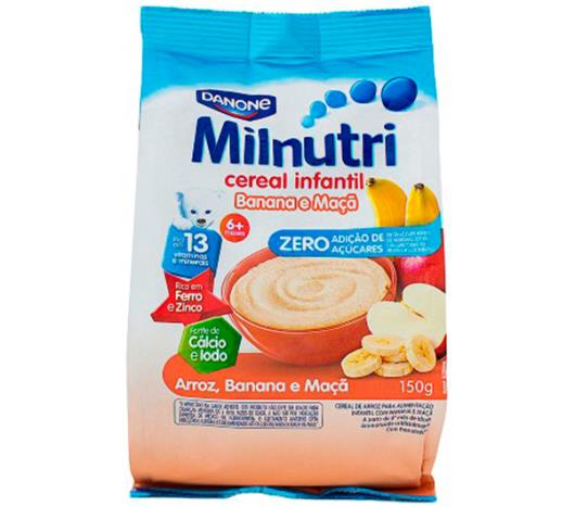 Cereal Milnutri Infantil Arroz, Banana e Maçã 150g - Imagem em destaque