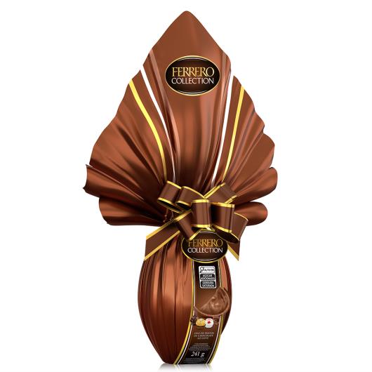Ovo de Páscoa Ferrero Collection com 1 unidade Raffaello, 1 unidade Ferrero Rondnoir e 2 unidades Ferrero Rocher 241g - Imagem em destaque