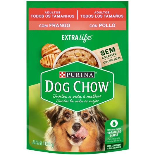 Ração Úmida DOG CHOW Cães Adultos Frango 100g - Imagem em destaque