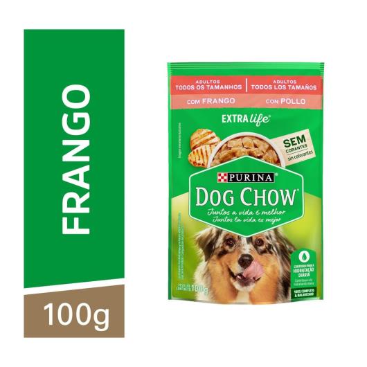 Ração Úmida DOG CHOW Cães Adultos Frango 100g - Imagem em destaque