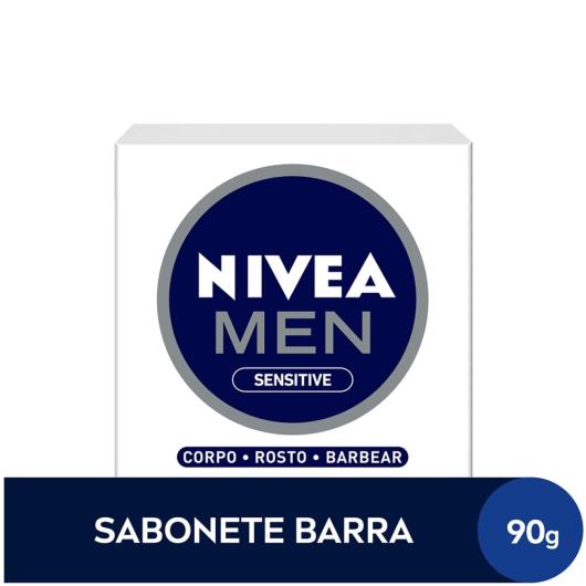 SABONETE NIVEA SENSITIVE 3 EM 1 MEN 90g - Imagem em destaque