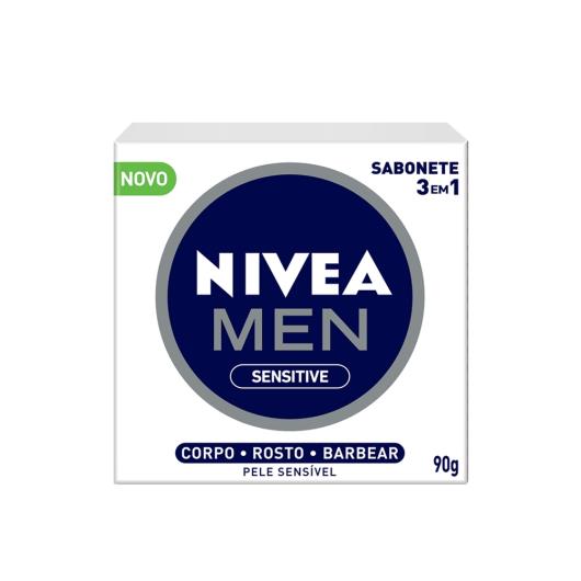 SABONETE NIVEA SENSITIVE 3 EM 1 MEN 90g - Imagem em destaque