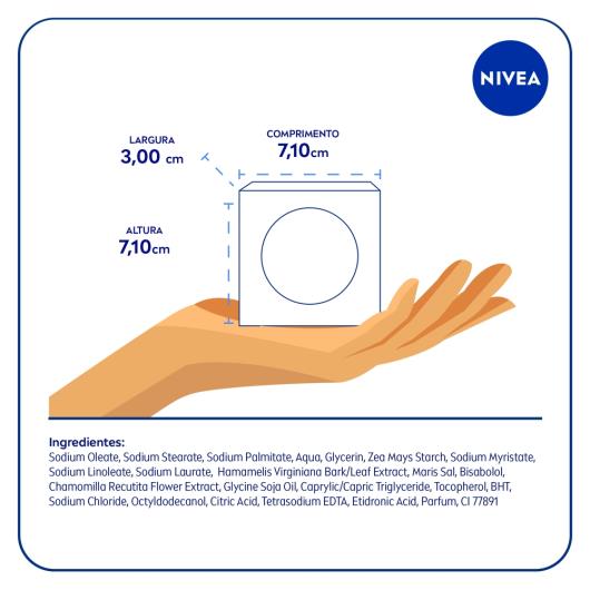 SABONETE NIVEA SENSITIVE 3 EM 1 MEN 90g - Imagem em destaque