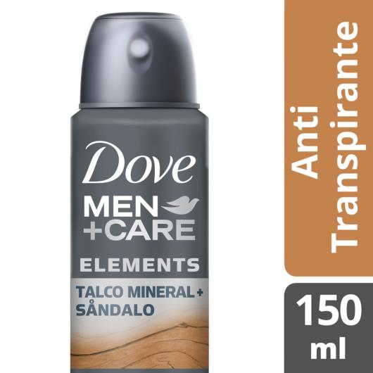 Desodorante Antitranspirante Aerosol Dove Men+Care Talco Mineral+Sandalo 150ml - Imagem em destaque