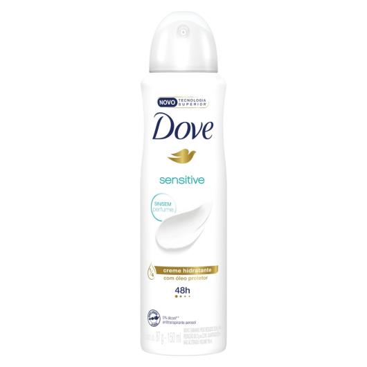 Desodorante Antitranspirante Aerosol Dove Sensitive 150ml - Imagem em destaque