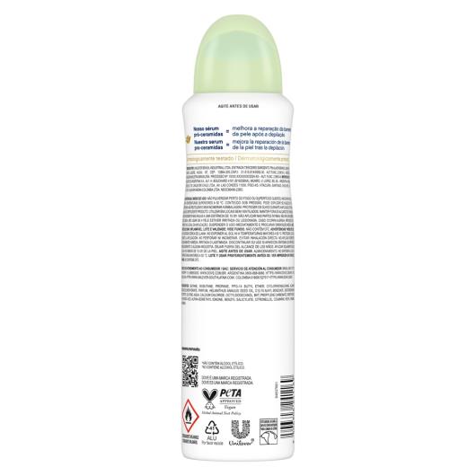 Desodorante Antitranspirante Aerosol Dove Pepino e Chá Verde 150ml - Imagem em destaque