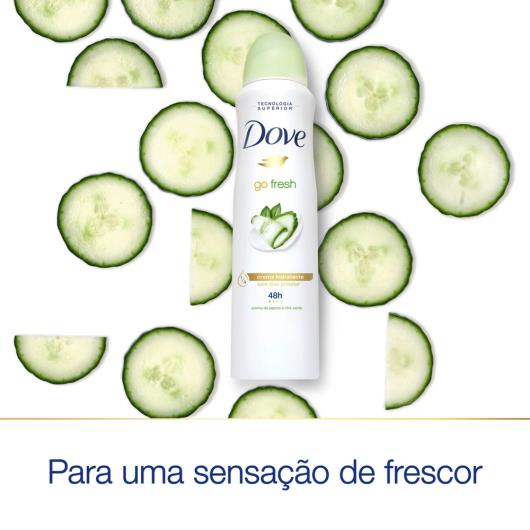 Desodorante Antitranspirante Aerosol Dove Go Fresh Pepino e Chá Verde 150ml - Imagem em destaque