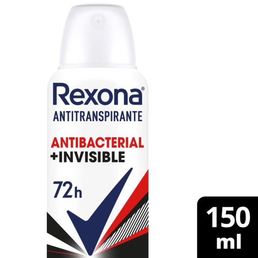 Desodorante Aerosol Feminino Rexona Antibacterial + Invisible 150ml - Imagem em destaque