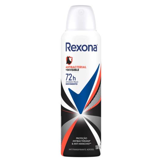 Desodorante Aerosol Feminino Rexona Antibacterial + Invisible 150ml - Imagem em destaque