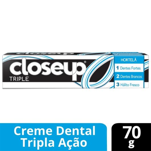 Creme Dental    triple hortelã     Closeup    70g - Imagem em destaque