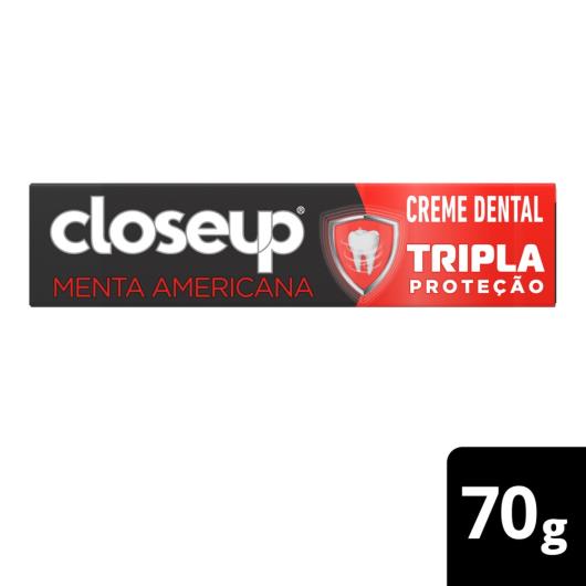 Creme Dental com flúor Closeup Triple Menta Americana 70g - Imagem em destaque